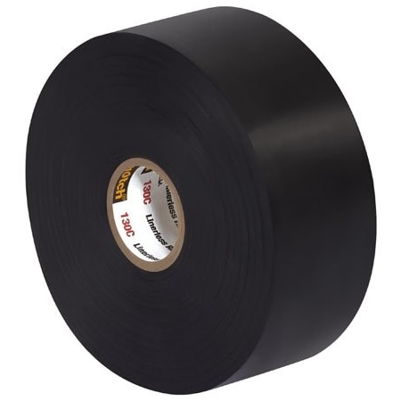3M 1-1/2'' x 30' Black 3M 130C Electrical Tape, 3PK T966130C3PK